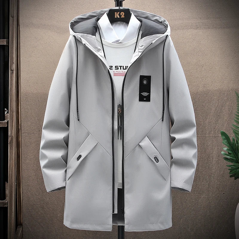 Men's Jacket with Hood and Long Fit – Damian