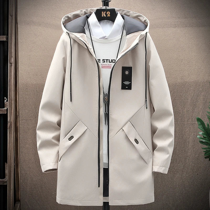 Men's Jacket with Hood and Long Fit – Damian