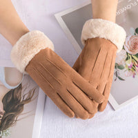 Trendy Suede Women's Gloves - Mirella