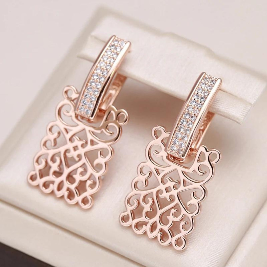 Ivy Zirconia Earrings - Rosalie