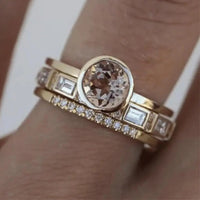 Vintage Gouden Ring met Kristallen - Eliana