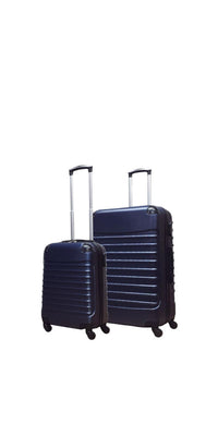 2-Delige Donkerblauwe Hardcase Kofferset – Monaco