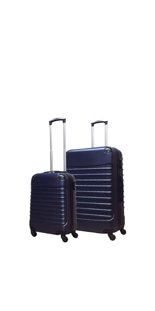 2-Delige Donkerblauwe Hardcase Kofferset – Monaco
