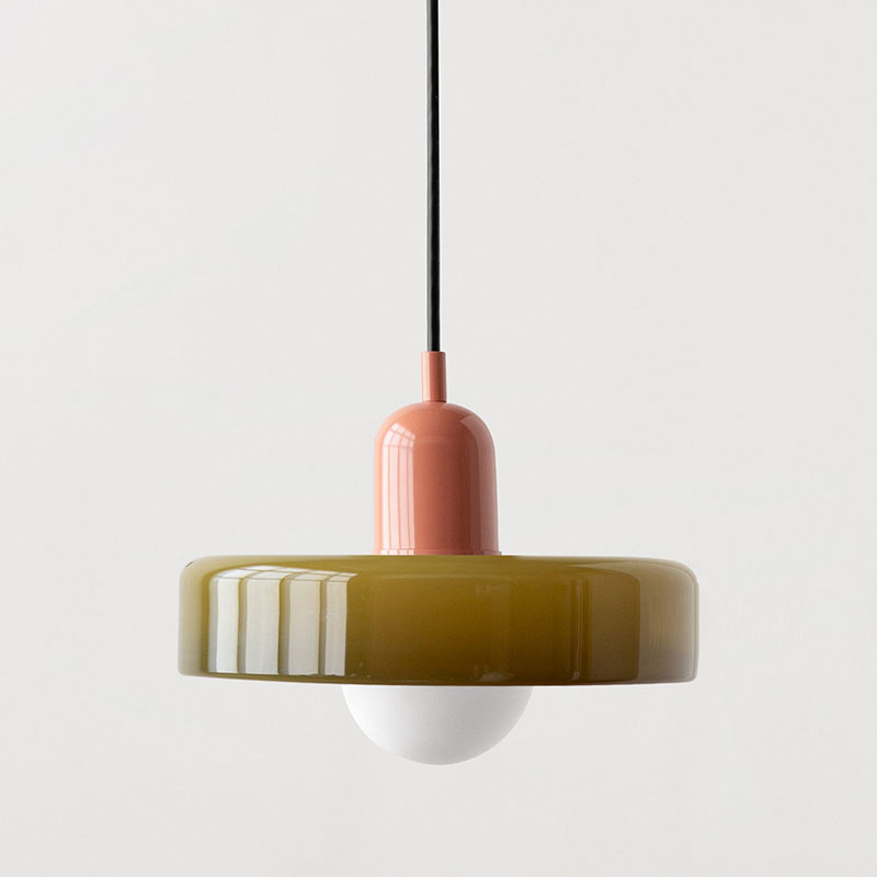 Colored Glass Pendant Lamp - BauLume