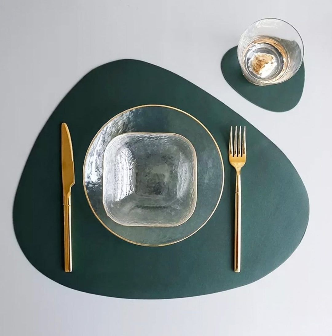 Waterproof Leather Placemat Set - Tablevo