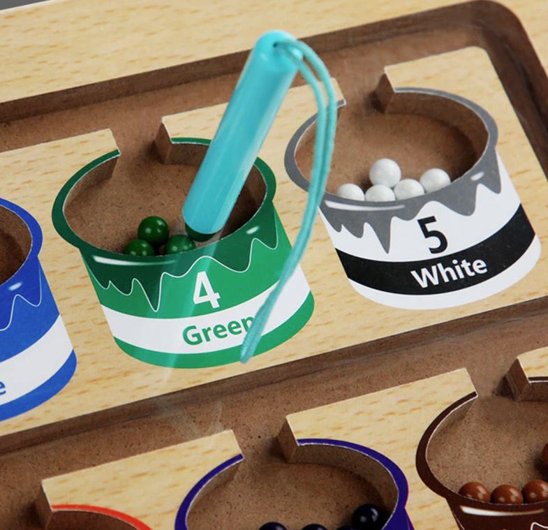 Colorful Magnetic Counting Puzzle - MagniTally