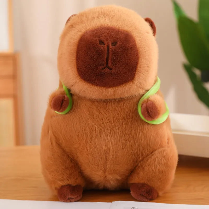 Huggable Capybara with Turtle Backpack - TurtleBuddy