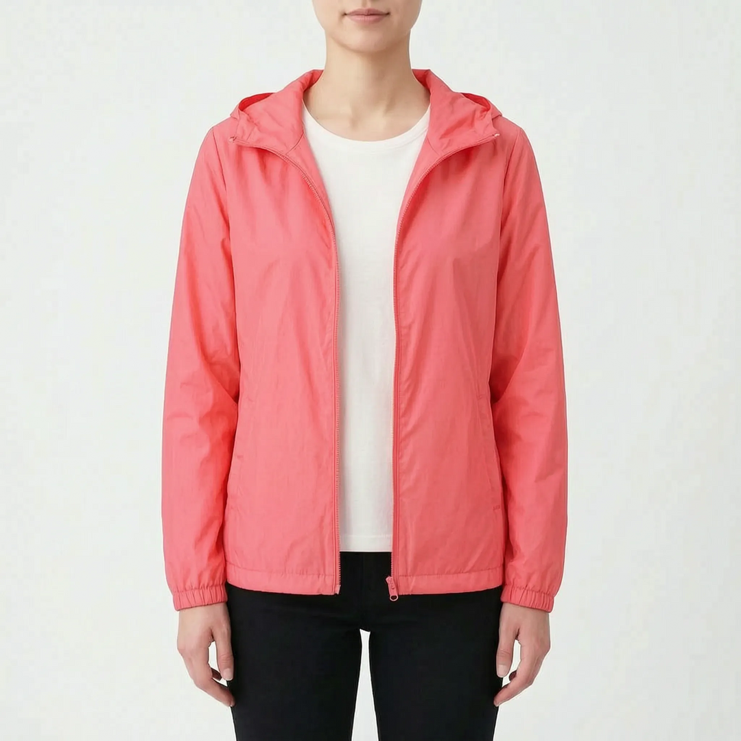 Casual Hooded Windbreaker Jacket -  Vickie