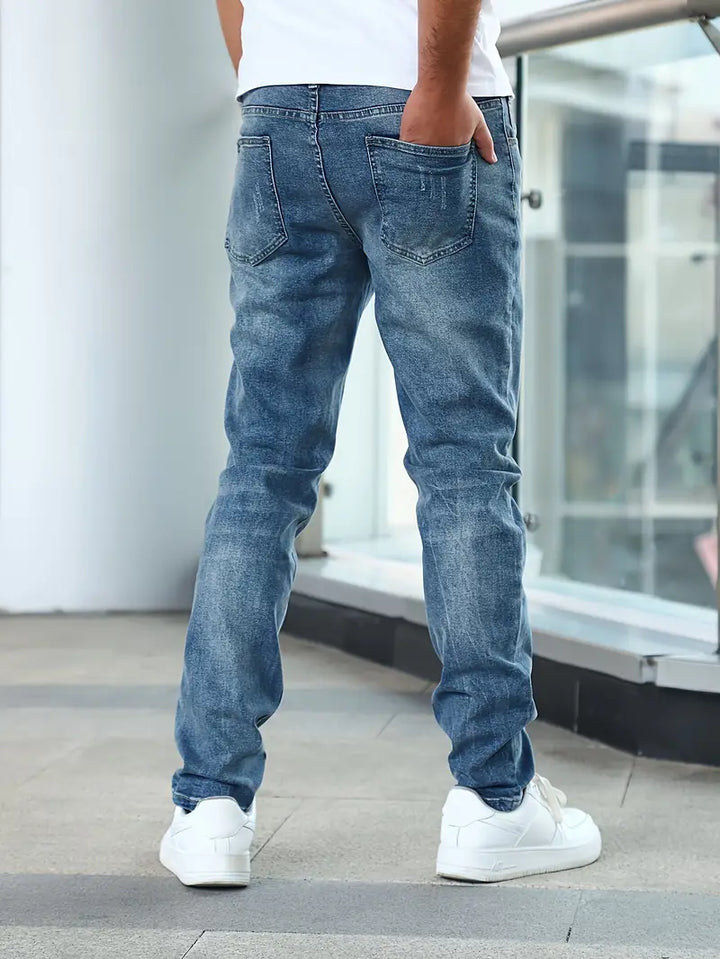 Casual Men's Jeans With A Faded Look - Alton