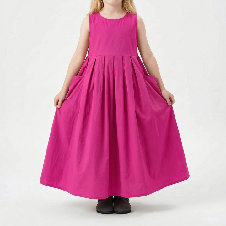 Casual Mouwloze Meisjesjurk - Sunnira