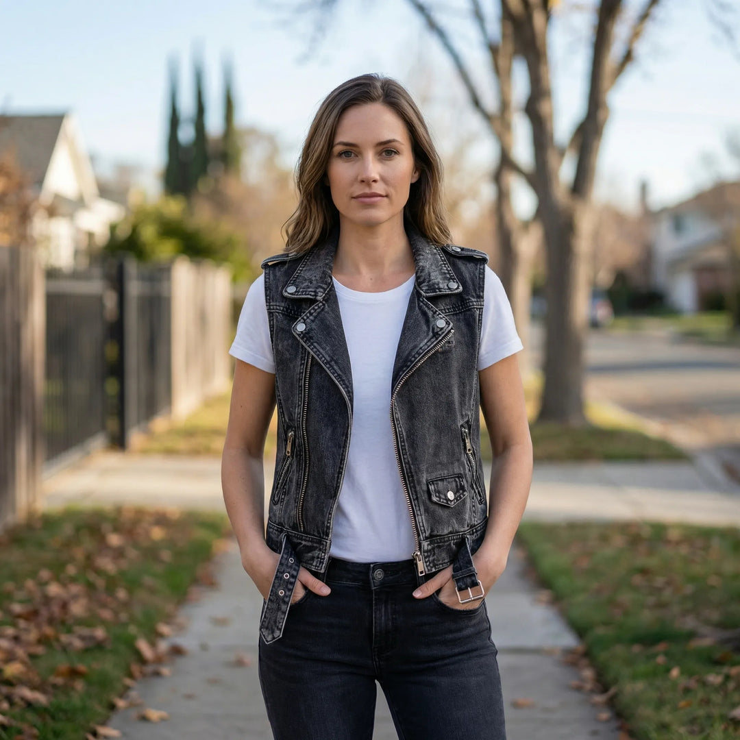 Casual Spijkergilet Met Zakken - Yvette