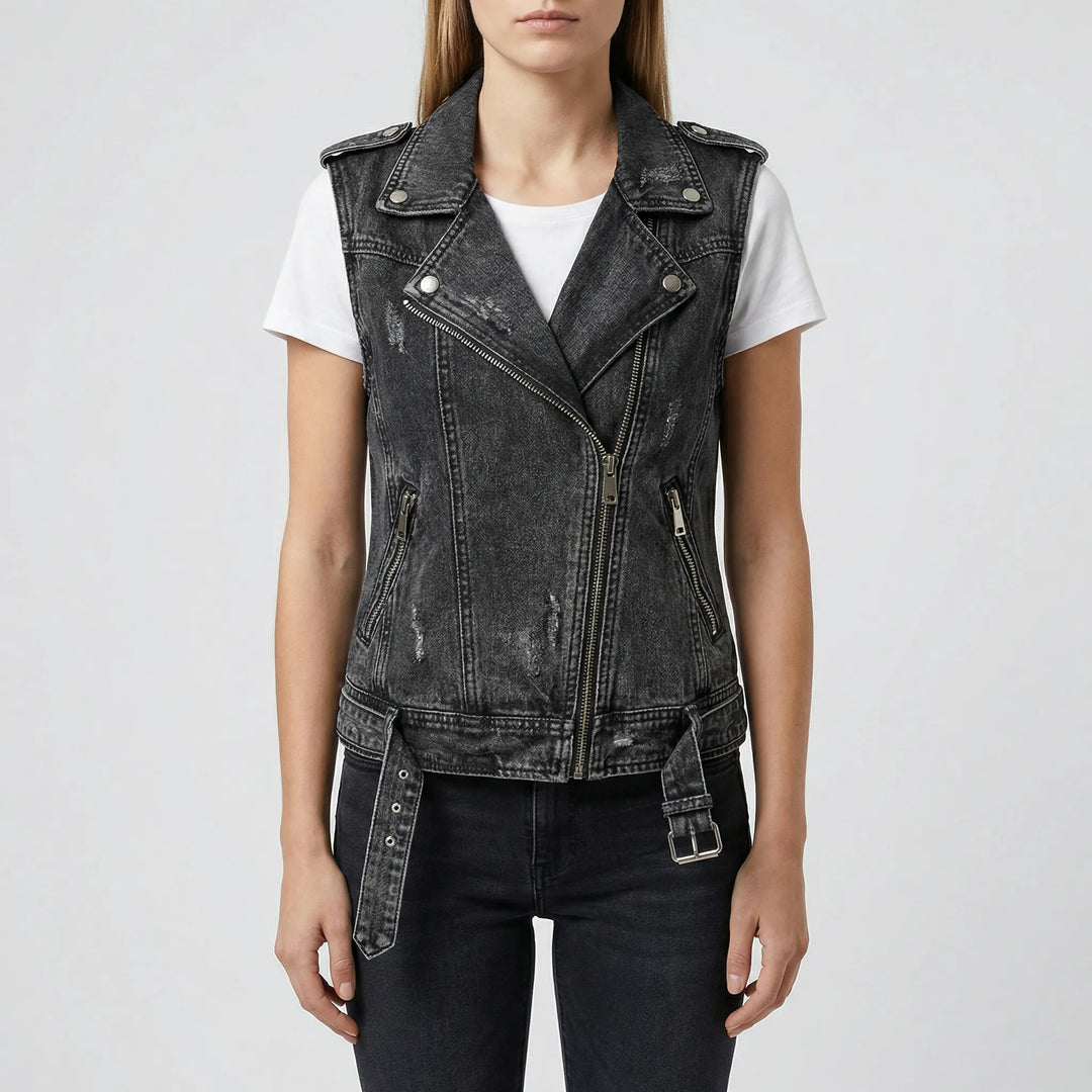 Casual Spijkergilet Met Zakken - Yvette
