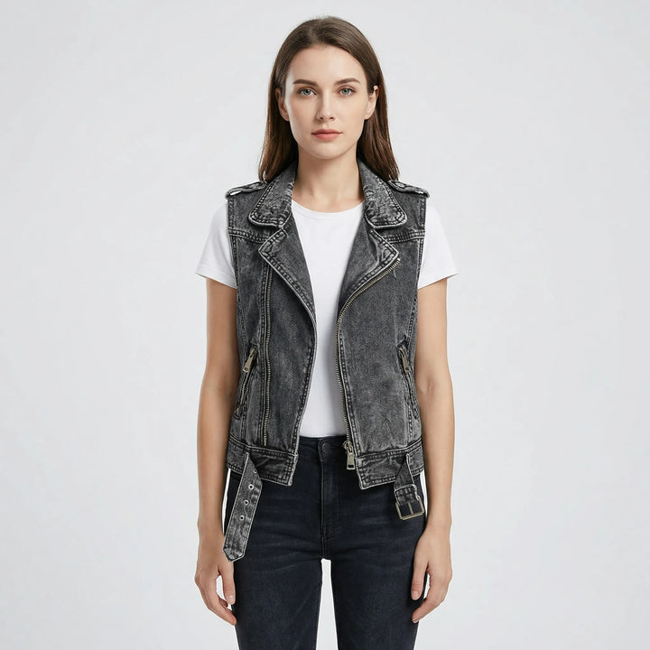 Casual Spijkergilet Met Zakken - Yvette
