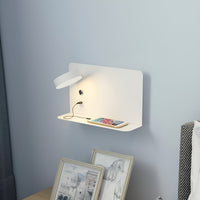 LED Wall Lamp with USB Charger and Switch - GlowPort
