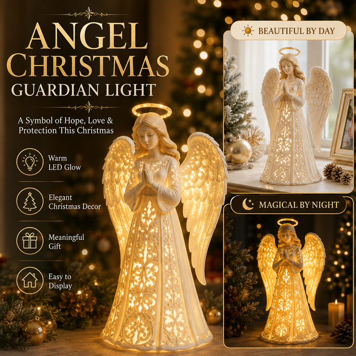 Christmas Angel Light – Warm Golden Glow for Hope and Love 4