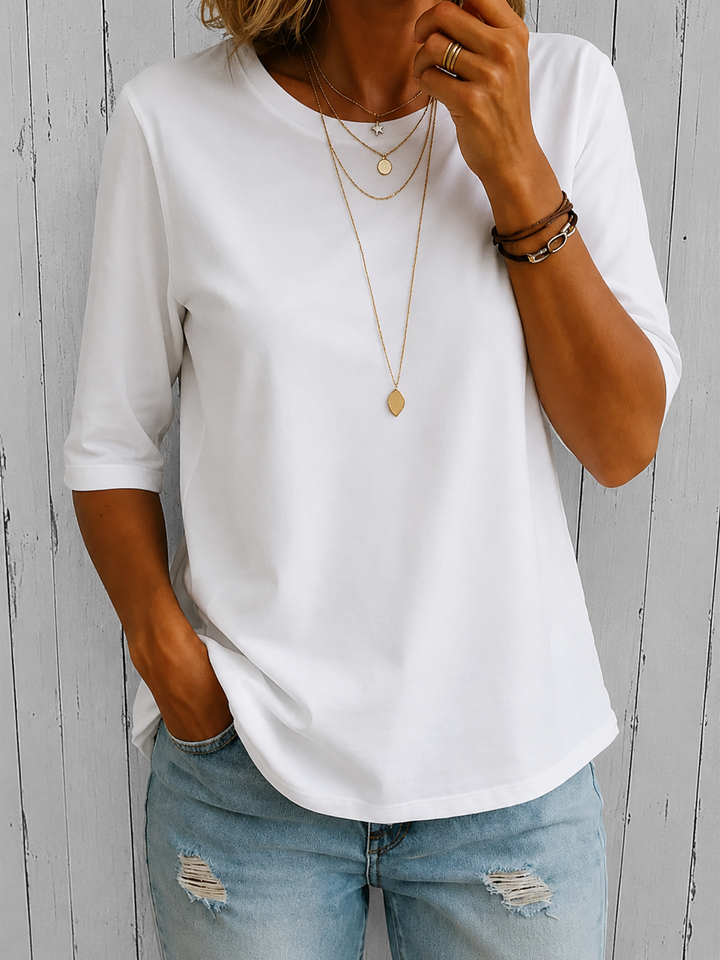Comfort Coverage Tee with Longer Half Sleeves 2