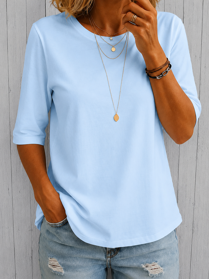 Relaxed Everyday Half-Sleeve Tee for Women 3