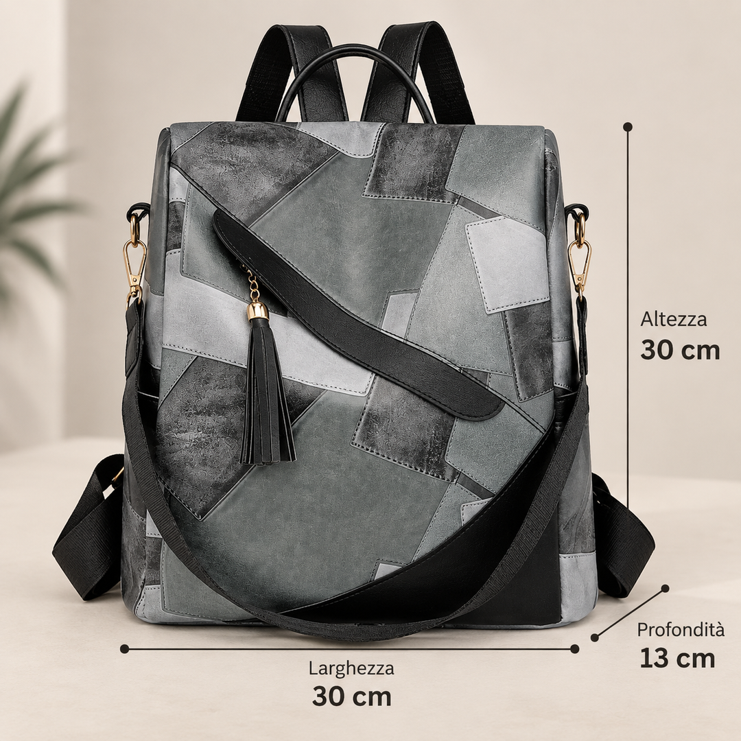 Checkered Anti-Theft Backpack with Multiple Pockets 6