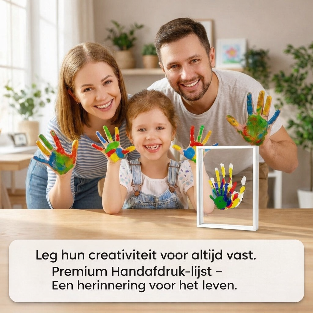 Family Handprint Keepsake Kit with Frame 6
