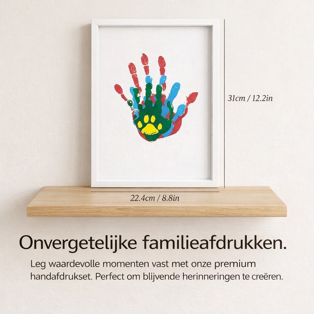 Family Handprint Keepsake Kit with Frame 8