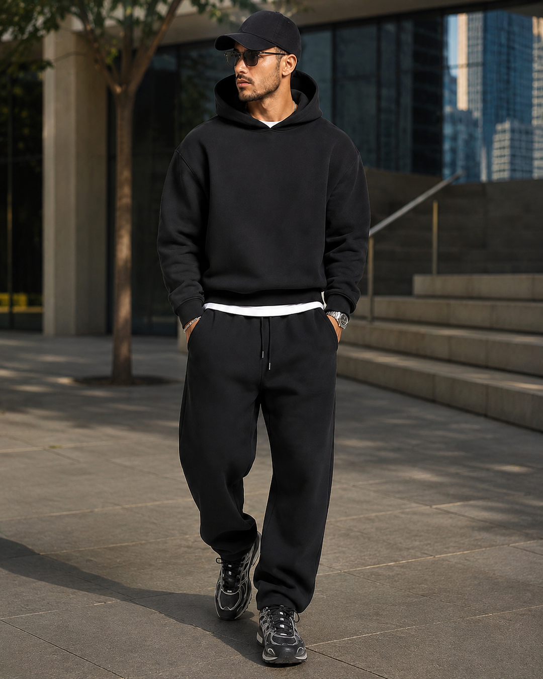 Men's Hoodie & Jogger Set - Soft Cotton Blend, Casual Fit 15