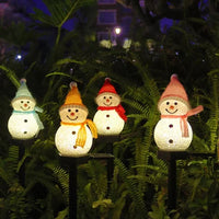 Solar-Powered Snowman Lamp - SolarSnow