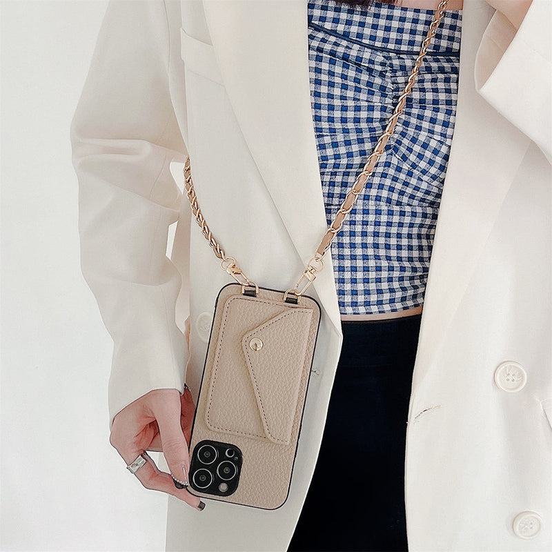 Functioneel iPhone Hoesje met Portemonnee - Celeste