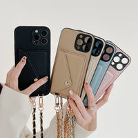 Functioneel iPhone Hoesje met Portemonnee - Celeste