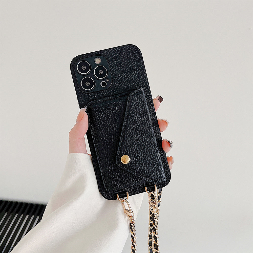 Functioneel iPhone Hoesje met Portemonnee - Celeste