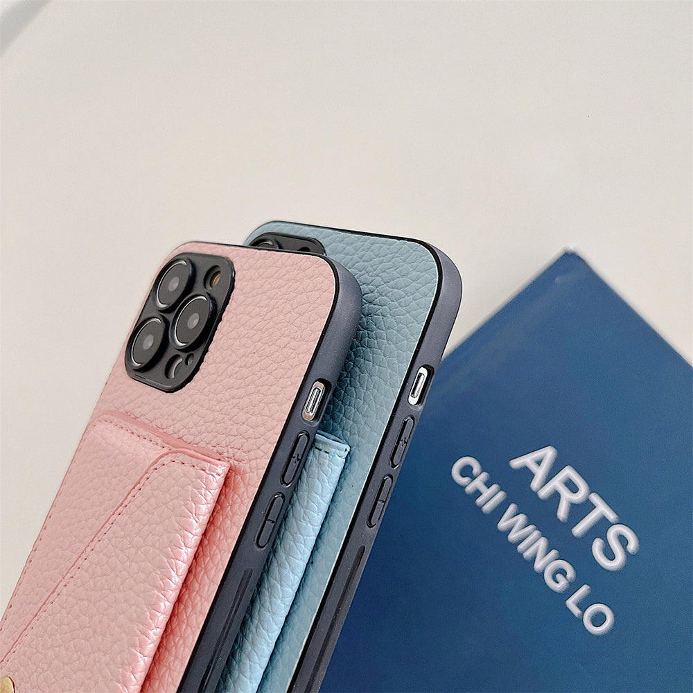 Functioneel iPhone Hoesje met Portemonnee - Celeste