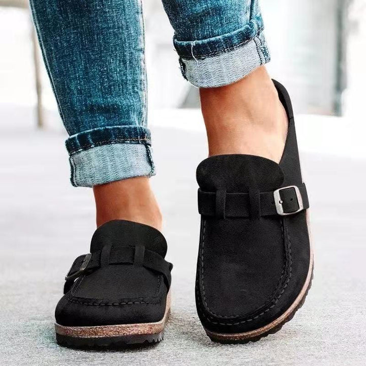 Classic Buckle-Detail Slip-On Loafer - Sheila