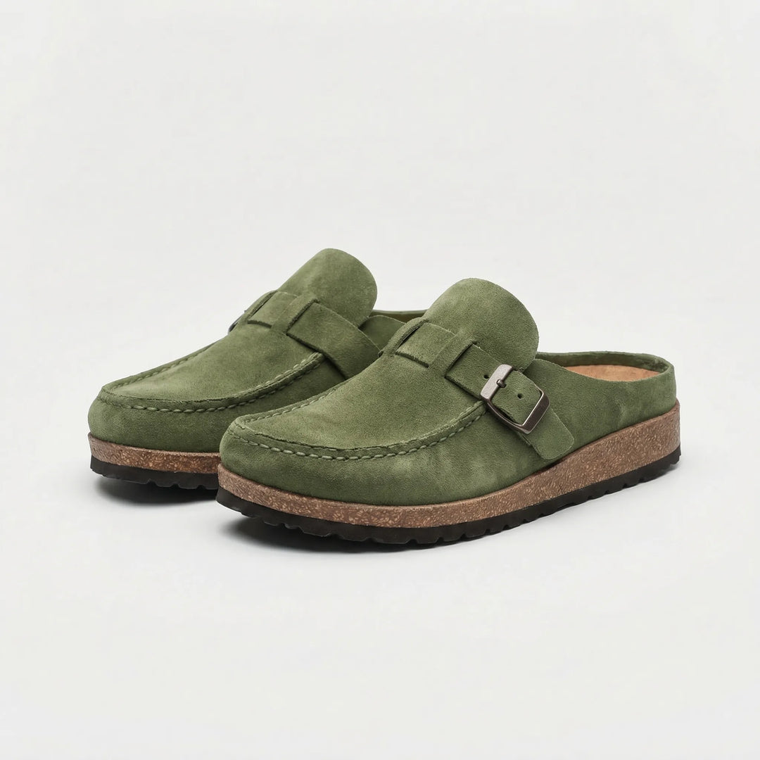 Classic Buckle-Detail Slip-On Loafer - Sheila