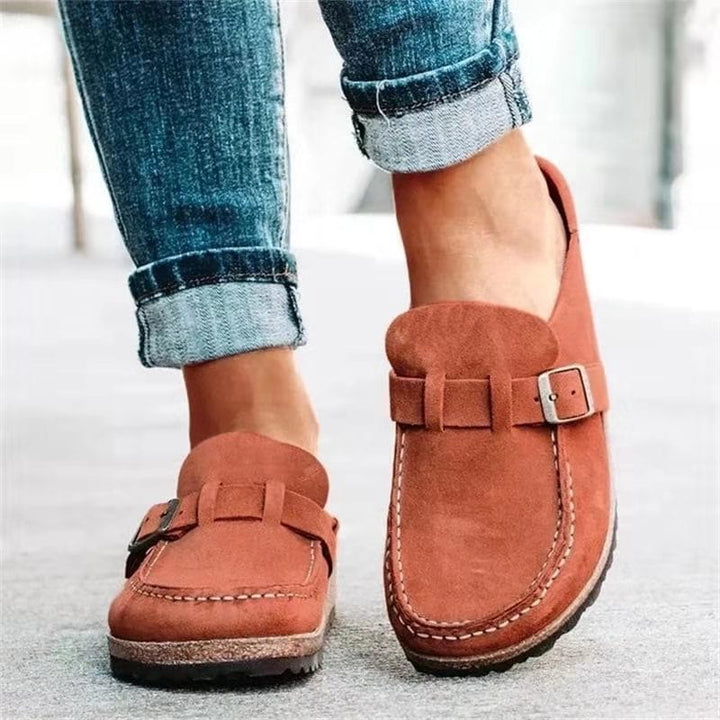 Classic Buckle-Detail Slip-On Loafer - Sheila