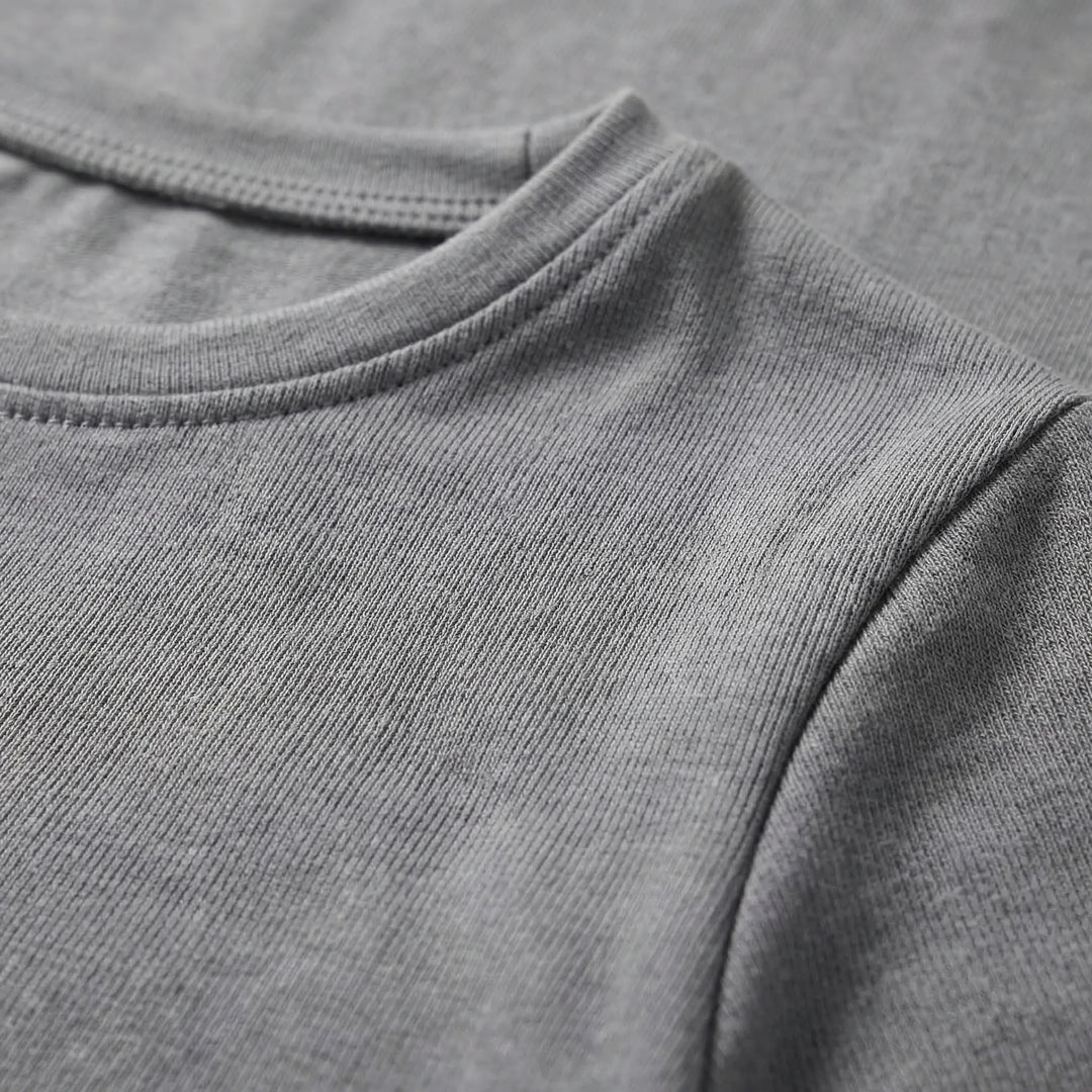 Close-Fitting Crew Neck Top - Patricia