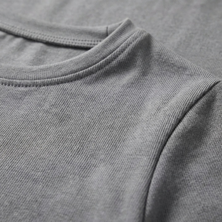 Close-Fitting Crew Neck Top - Patricia