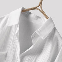 Luchtige Damesblouse met Lange Mouwen en Voorzakken – Selene