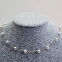 Gold Pearl Necklace - Marilena