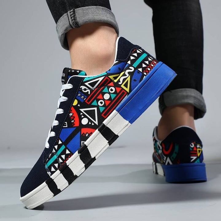 Colourful Low-Top Trainer With All-Over Graphic Print - Israel