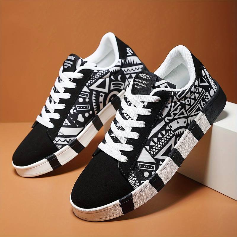 Colourful Low-Top Trainer With All-Over Graphic Print - Israel