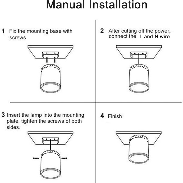 Compact Cylindrical Ceiling Light - Kyntaro