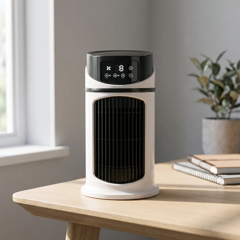 Compacte Luchtkoeler Met Water Voor Op Tafel - Breezify