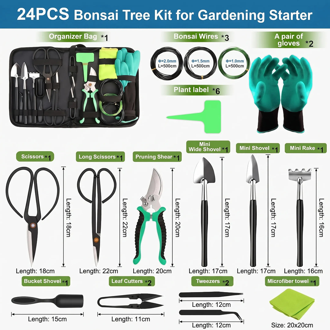 Comprehensive Bonsai Tool Set - Snipio