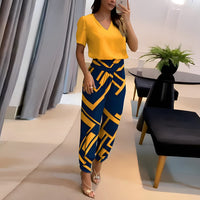 Fashionable blouse set with pants – Comfort & style combined – Fabienne