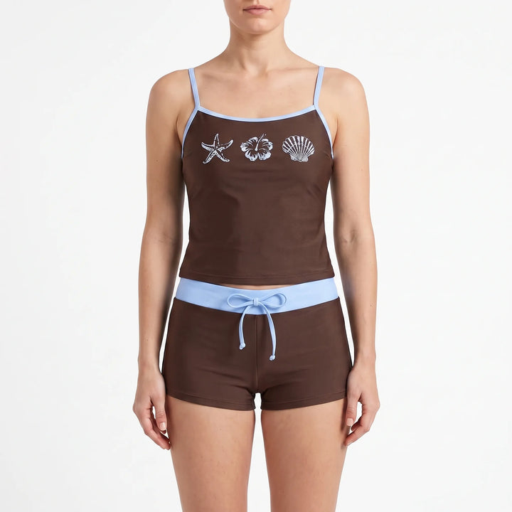 Contrasting Two Piece Bikini Set - Alexandra