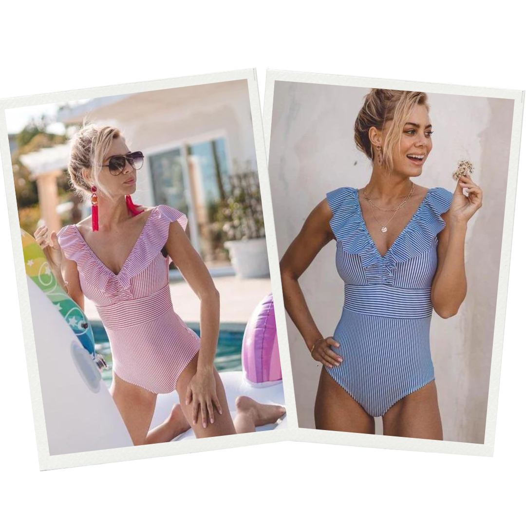 Retro Swimsuit with Print - Julia