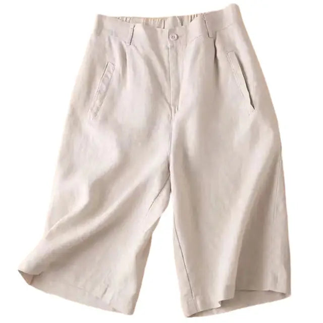 Women's Linen-Cotton Summer Shorts - Elvira