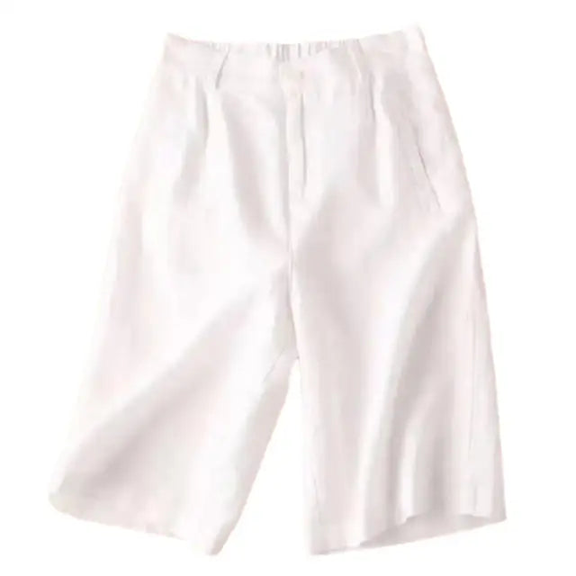 Women's Linen-Cotton Summer Shorts - Elvira