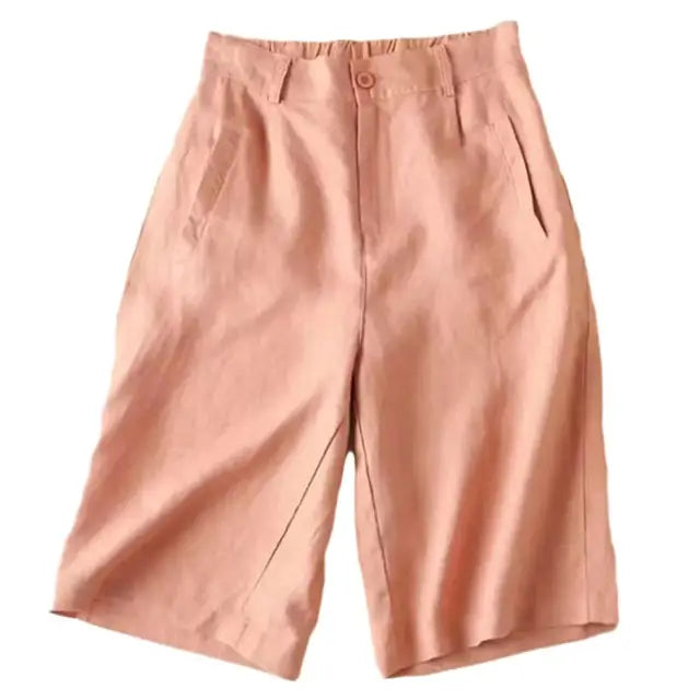 Women's Linen-Cotton Summer Shorts - Elvira