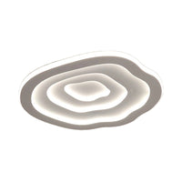 Wavy Acrylic Ceiling Lamp with Warm & White LED Light - Auralis