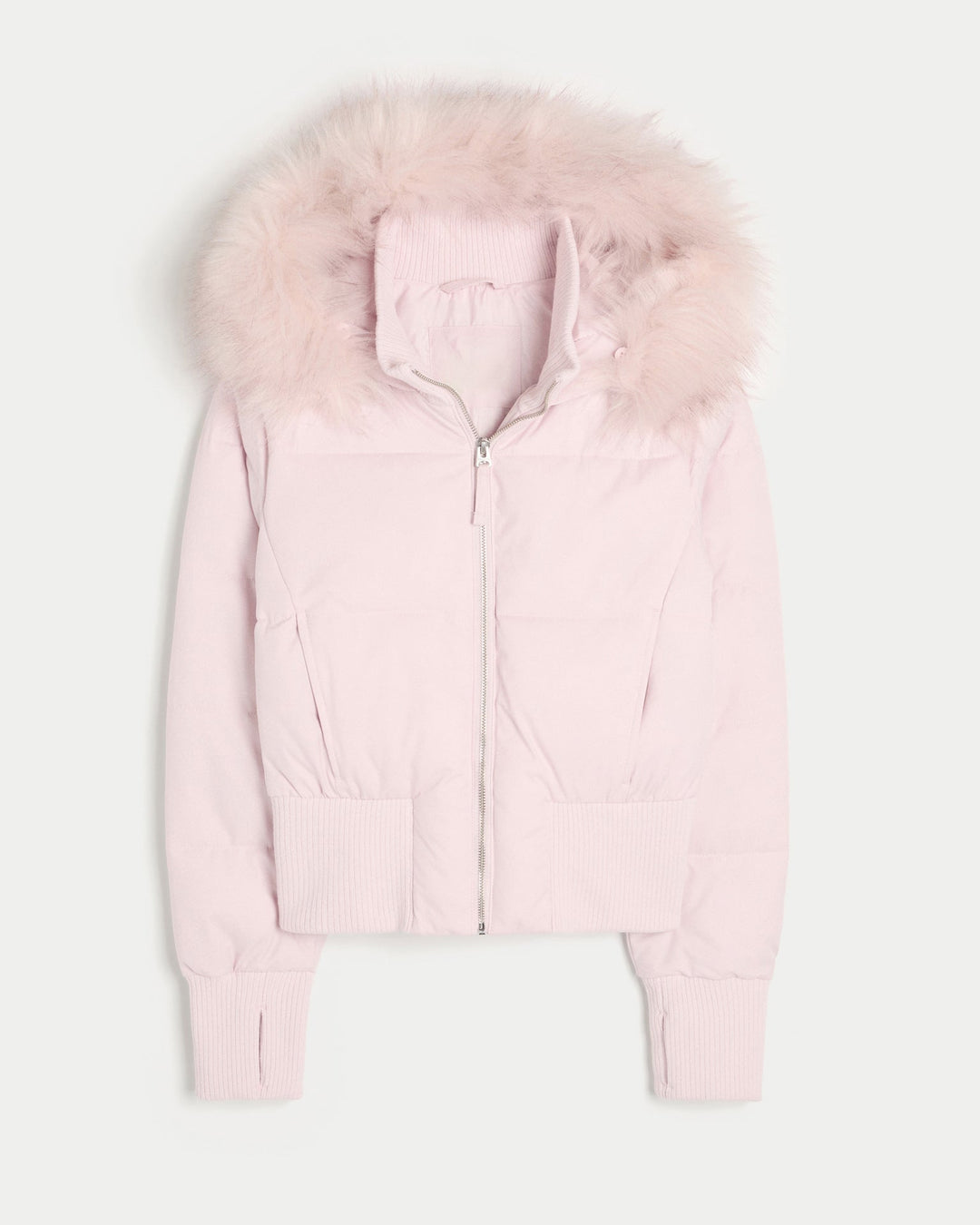 Cropped Quilted Winter Jacket With Hood - Tracy